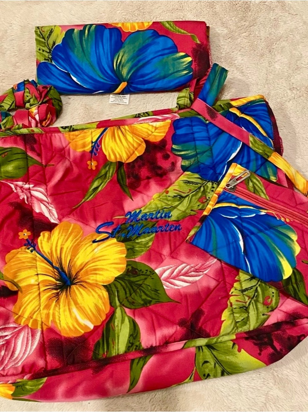 Tropical Floral Tote
